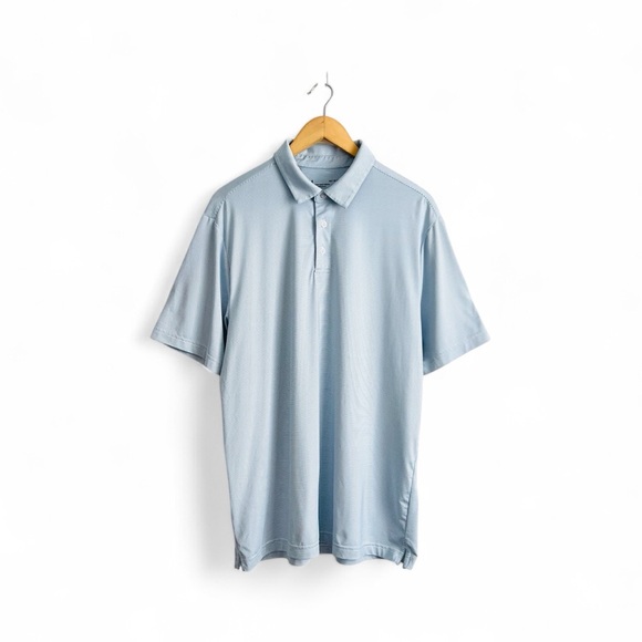 Under Armour T-2 Green Trail Mini Stripe Polo - Picture 1 of 7